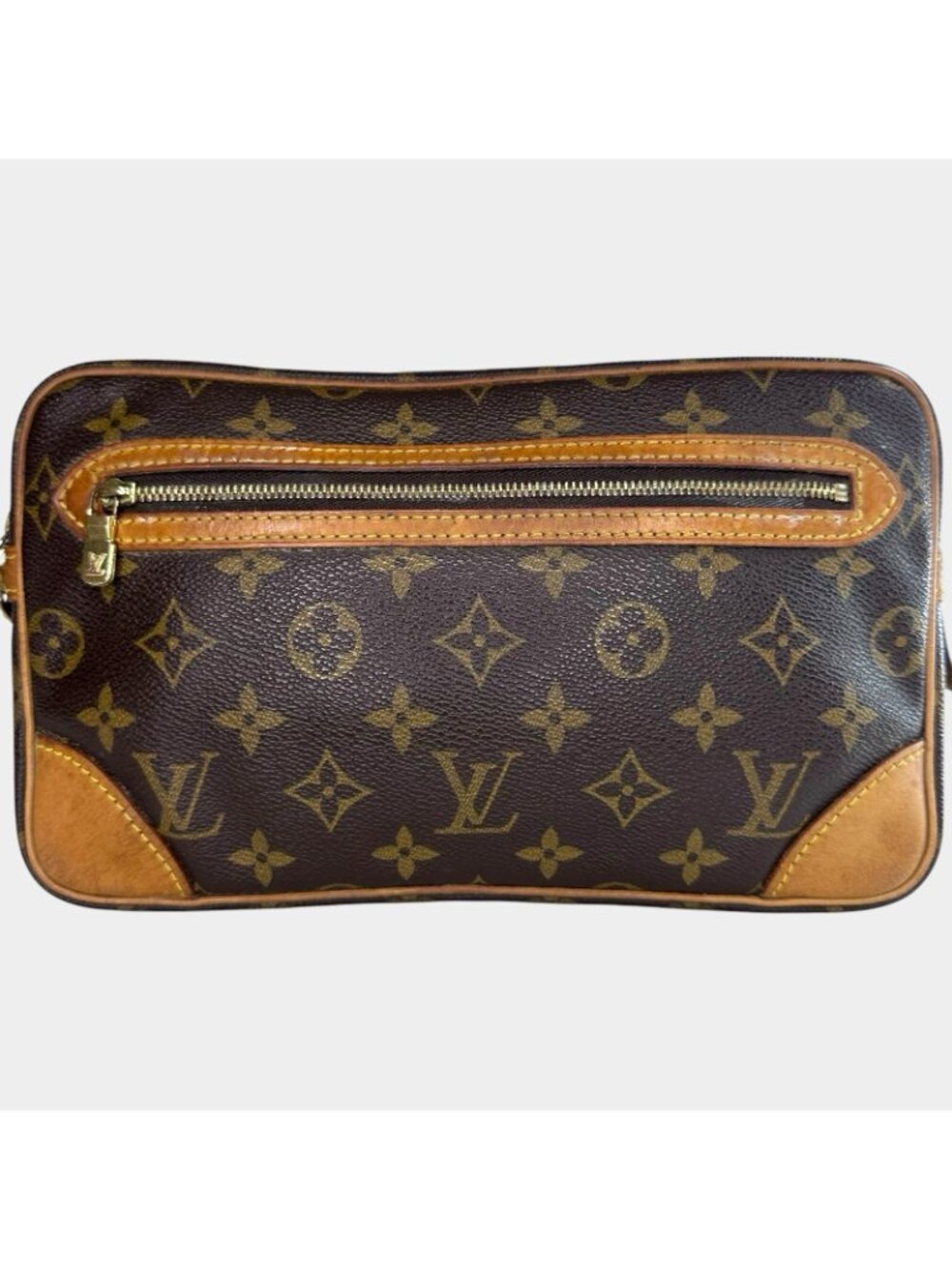 Authentic Louis Vuitton Marly Dragonne GM Monogram Clutch Pouch Hand Bag SL 0933 - Picture 5 of 12